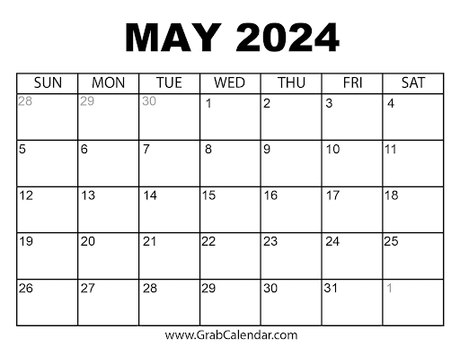 Free May 2024 printable calendar! Simplify your planning with this customizable template. Download, print, may 2024 calendar conveniently